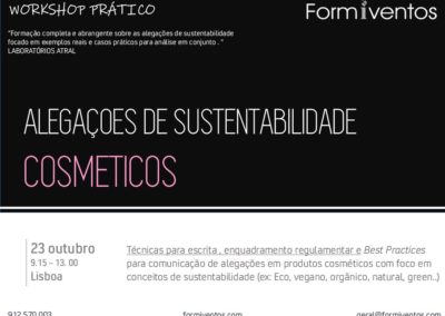 ALEGAÇOES DE SUSTENTABILIDADE em  PRODUTOS COSMÉTICOS