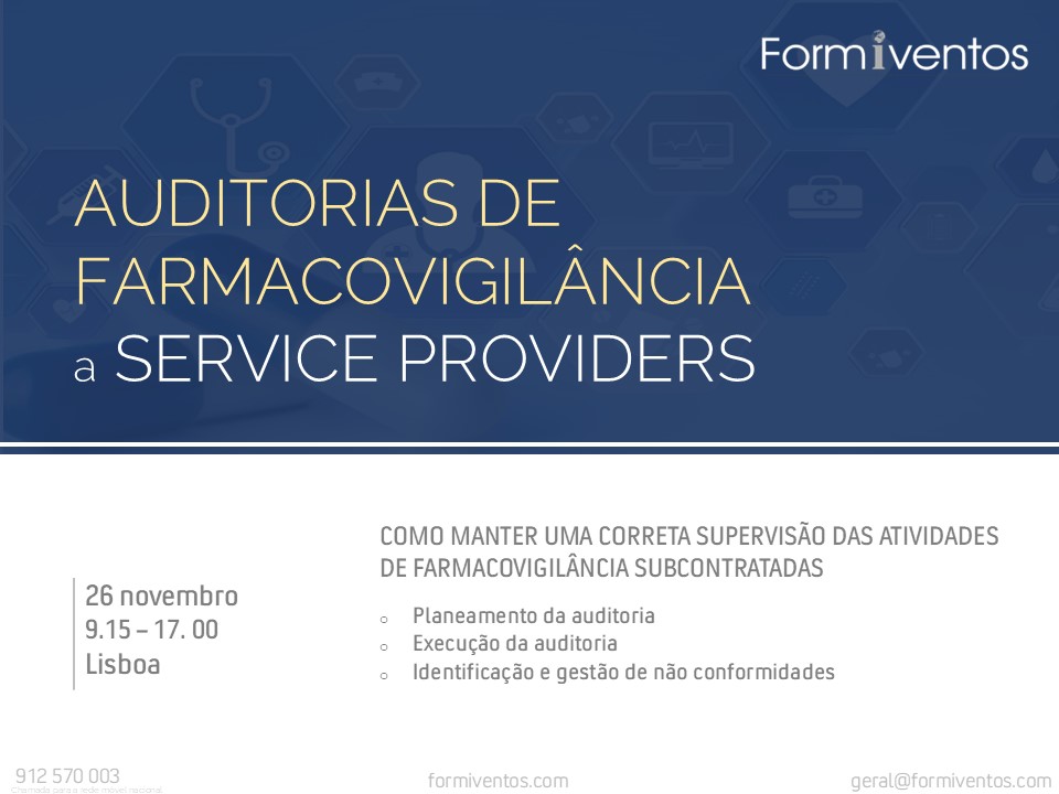 AUDIT SERVICE PROVIDERS FARMACOVIGILANCIA 26