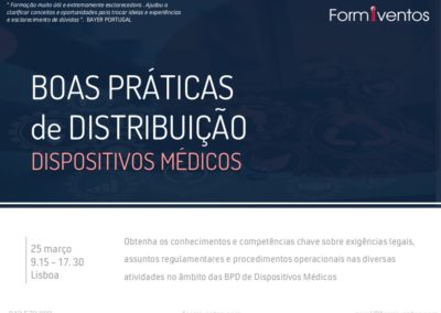 BOAS PRÁTICAS de DISTRIBUIÇÃO de DISPOSITIVOS MEDICOS