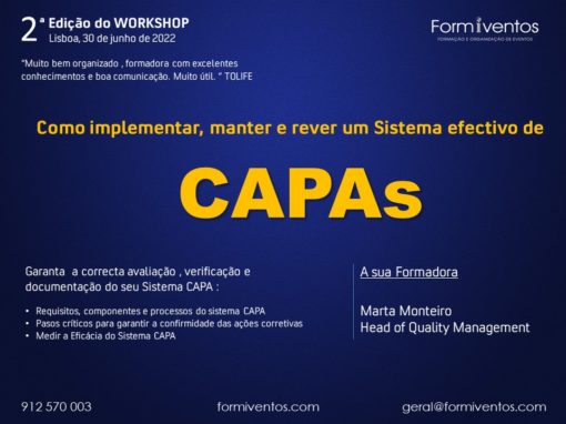 Como implementar, manter e rever um Sistema efectivo de CAPAs