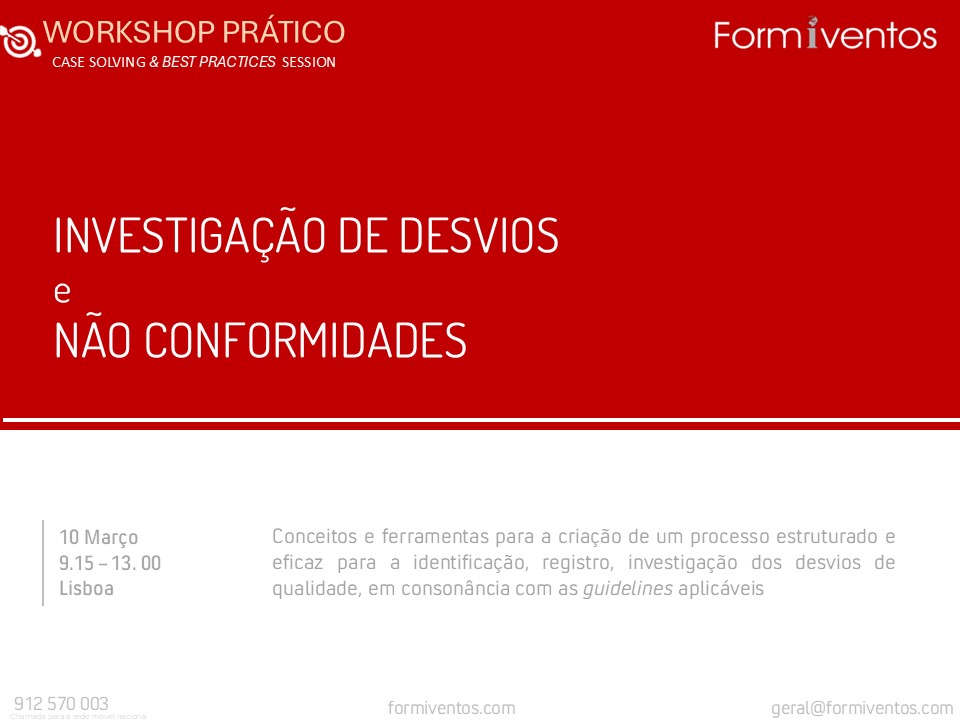 DESVIOS E NAO CONFORMIDADES