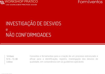 INVESTIGAÇÃO DE DESVIOS  e NÃO CONFORMIDADES