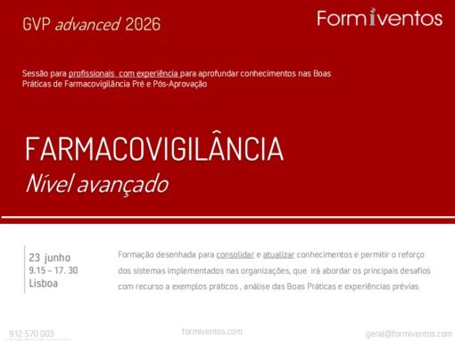GVP advanced  : FARMACOVIGILÂNCIA nível avançado