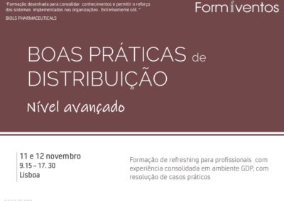 GDP Nível 2 : BOAS PRÁTICAS DE DISTRIBUIÇÃO Nível Avançado