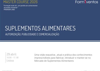 Autorização,publicidade e comercialização de SUPLEMENTOS ALIMENTARES