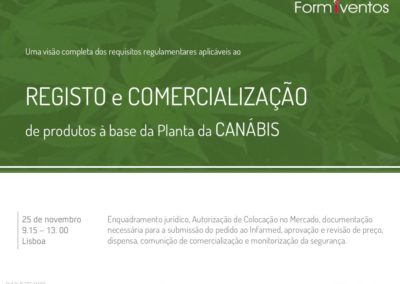 REGISTO e COMERCIALIZAÇÃO   de produtos à base da Planta da CANÁBIS