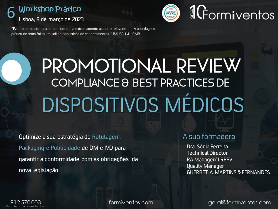 PROMOTIONAL REVIEW de DISPOSITIVOS MÉDICOS : Rotulagem, Packaging e Publicidade