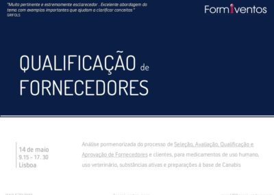 Qualificação de FORNECEDORES :  Seleção, Avaliação,  Qualificação e Aprovação de Fornecedores