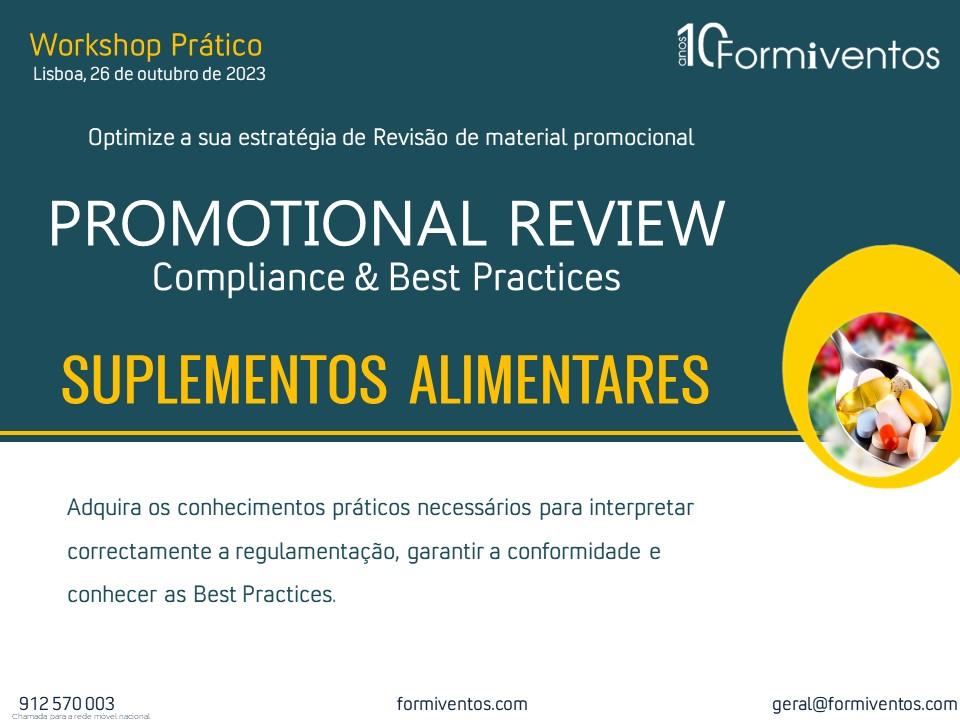 PROMOTIONAL REVIEW de SUPLEMENTOS ALIMENTARES