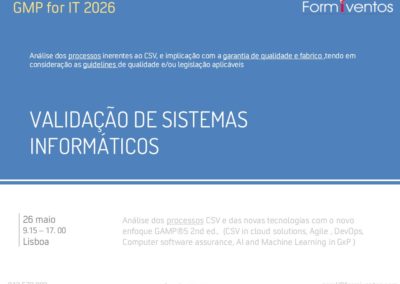 VALIDAÇÃO DE SISTEMAS INFORMÁTICOS