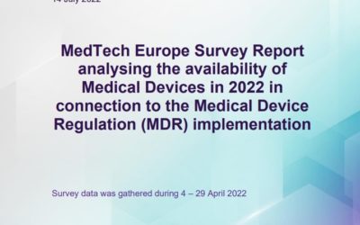 MedTech Europe Survey Report analysing the availability of In vitro Diagnostic Medical Devices (IVDs) in May 2022 when the new EU IVD Regulation applies