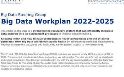 Big data use for public health: publication of Big Data Steering Group workplan 2022-25