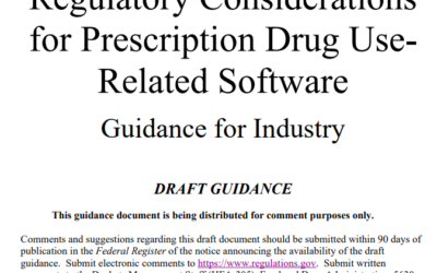 Regulatory Considerations for Prescription Drug Use-Related Software SEPTEMBER 2023
