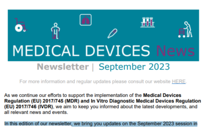 European Commission Newsletter on medical devices | September 2023
