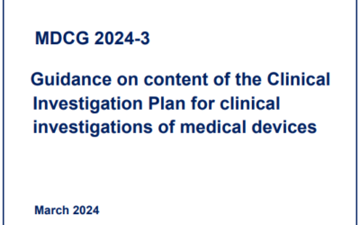 MDCG 2024-3 Guidance on content of the Clinical Investigation Plan for clinical investigations of medical devices