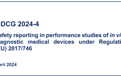 MDCG 2024-4 Safety reporting in performance studies of in vitro diagnostic medical devices under Regulation (EU) 2017/746