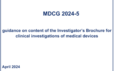Guidance on content of the Investigator’s Brochure for clinical investigations of medical devices