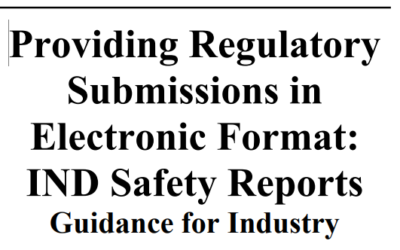 Providing Regulatory Submissions in Electronic Format: IND Safety Reports Guidance for Industry