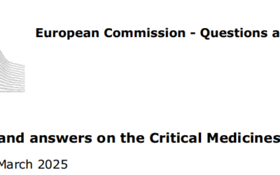 Questions and answers on the Critical Medicines Act