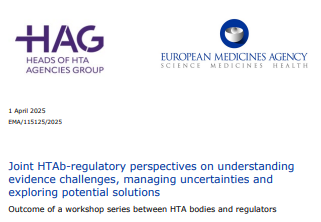 Joint HTAb-regulatory perspectives on understanding evidence challenges, managing uncertainties and exploring potential solutions