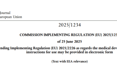 COMMISSION IMPLEMENTING REGULATION (EU) 2025/1234 of 25 June 2025 amending Implementing Regulation (EU) 2021/2226 as regards the medical devices for which the instructions for use may be provided in electronic form