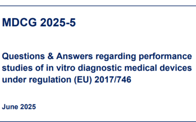 MDCG 2025-5 – Questions & Answers regarding performance studies of in vitro diagnostic medical devices under regulation (EU) 2017/746 (June 2025)