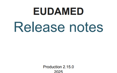 The new version of EUDAMED 2.15.0 has been deployed.