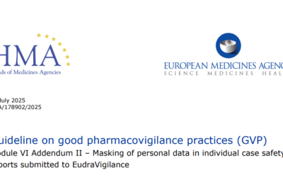 Guideline on good pharmacovigilance practices (GVP) Module VI Addendum II – Masking of personal data in individual case safety reports submitted to EudraVigilance
