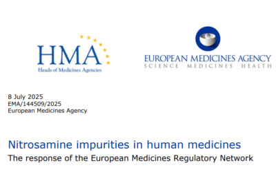 Nitrosamine impurities in human medicines. The response of the European Medicines Regulatory Network