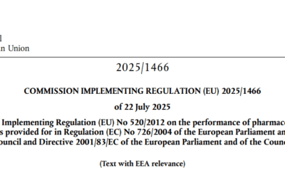 amending Implementing Regulation (EU) No 520/2012 on the performance of pharmacovigilance activities provided for in Regulation (EC) No 726/2004