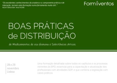 BOAS PRÁTICAS de DISTRIBUIÇÃO de MEDICAMENTOS e substâncias ativas