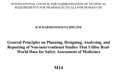 ICH adopts M14 guideline on observational studies