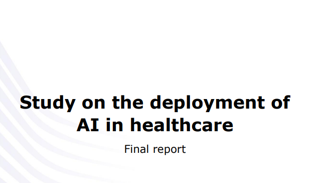 Study on the deployment of AI in healthcare Final report - Formiventos