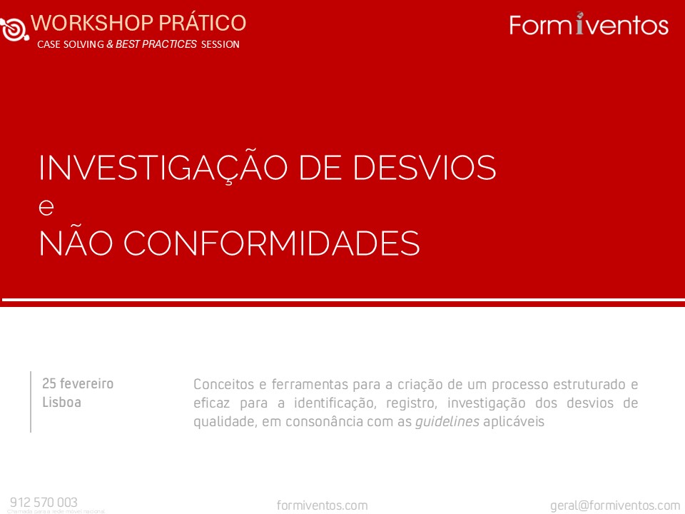 DESVIOS E NAO CONFORMIDADES