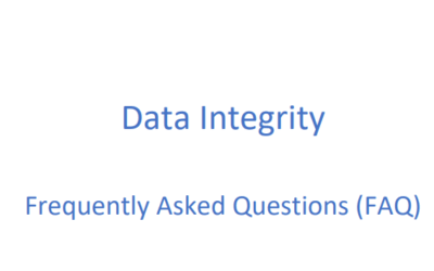 Data Integrity — Frequently Asked Questions (FAQ). Version 3
