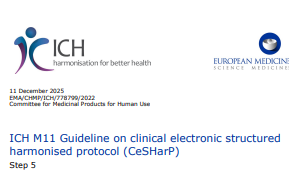 ICH M11 guideline, clinical study protocol template and technical specifications – Scientific guideline