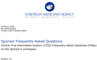 Sponsor Frequently Asked Questions Clinical Trial Information System (CTIS) Frequently Asked Questions (FAQs) on the Sponsor’s workspace