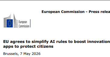 EU agrees to simplify AI rules to boost innovation and ban ‘nudification’ apps to protect citizens