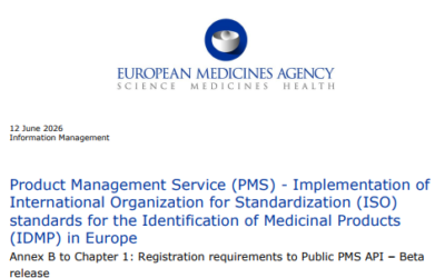 Product Management Service (PMS) – Implementation of International Organization for Standardization (ISO) standards for the Identification of Medicinal Products (IDMP) in Europe Annex B to Chapter 1: Registration requirements to Public PMS API – Beta release