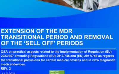 EXTENSION OF THE MDR TRANSITIONAL PERIOD AND REMOVAL OF THE ‘SELL OFF’ PERIODS – Q&A on practical aspects related to the implementation of Regulation (EU) 2023/607