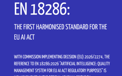 The first harmonised standard under the EU AI Act is here