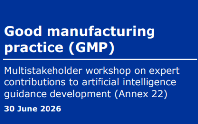 EMA UPDATE : COMPLIANCE with EU GMP Annex 22 and Artificial Intelligence Standards