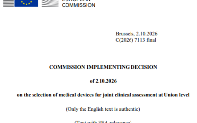 HTA Regulation – Commission selects first medical devices for joint clinical assessment