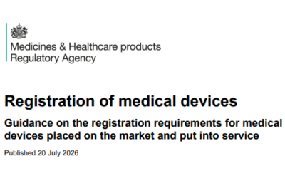 MHRA Registration of medical devices