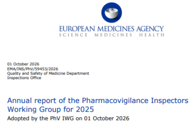 Annual report of the Pharmacovigilance Inspectors Working Group for 2025